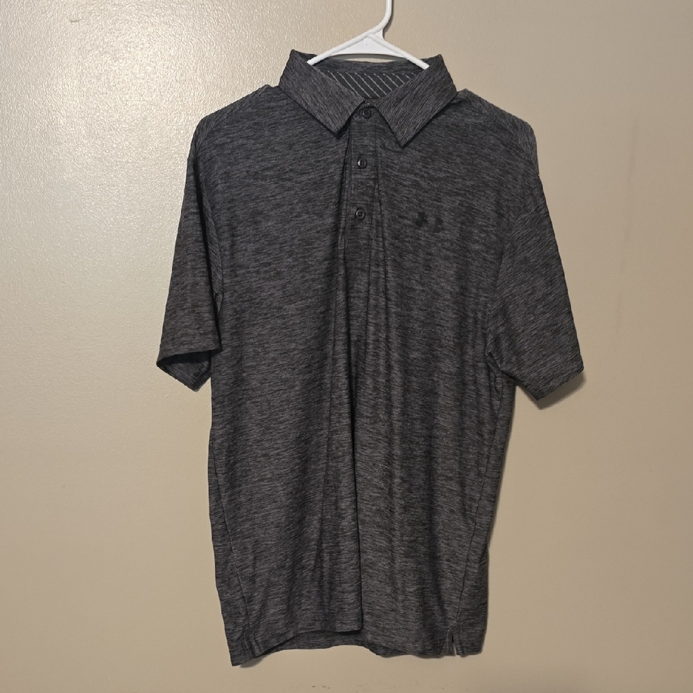 Under Armour‎ Golf Polo Shirt Gray Mens Size Medium
